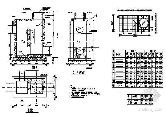 雨污水井的节点大样图资料下载-竖槽跌水井的大样图