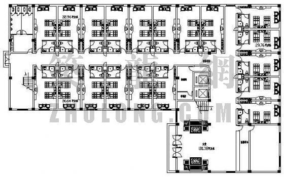 酒店方案建筑平面图资料下载-某宾馆平面图设计方案