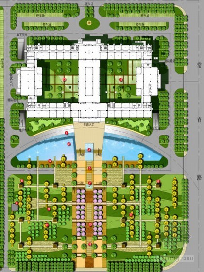 广场景观概念性方案资料下载-[常州]广场景观概念设计方案