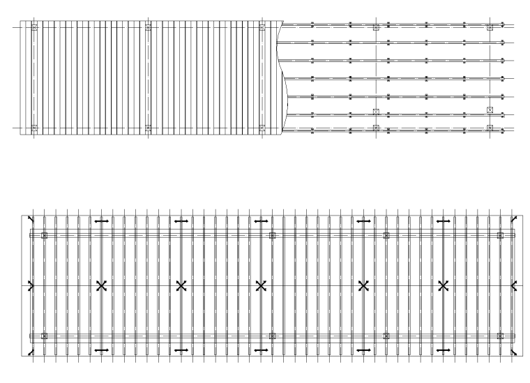 防腐木桌凳CAD图资料下载-花架，小品，防腐木，玻璃廊架