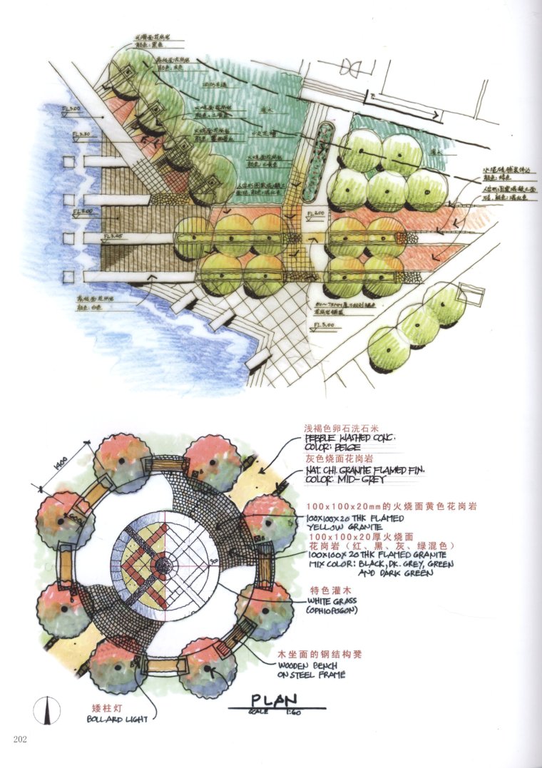 景观手绘|AW手绘景观，细部设计手册-kobi 0201