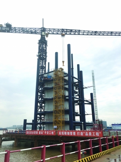 南京五桥主塔施工资料下载-推进BIM技术管理！南京长江五桥建设工程进展顺利
