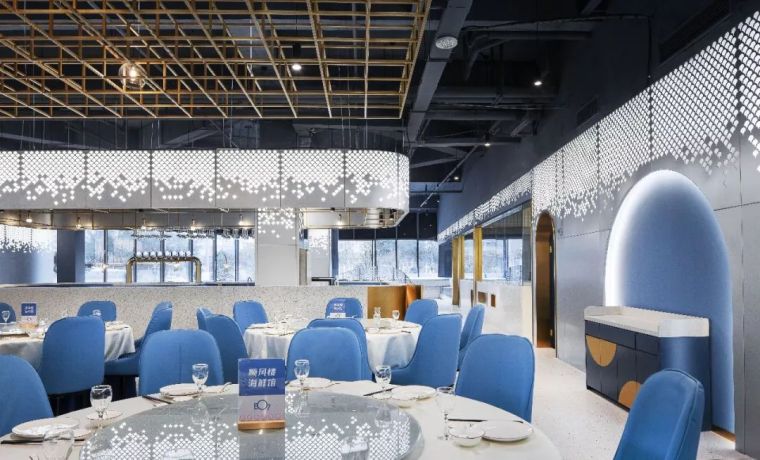 建筑师向大海致敬，在温州创造了一个极具大海意向的海鲜餐厅_25