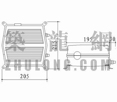 投光灯CAD图块资料下载-室外射灯002