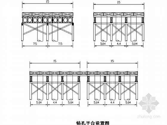 水上钻孔桩方案资料下载-[广西]跨西江特大桥钻孔平台及桩基础施工方案