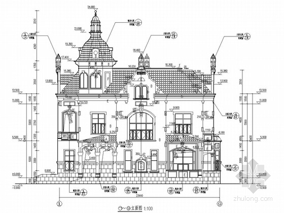 德国风情酒店结构施工图（含建筑图）