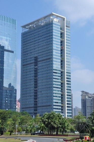 150米超高层办公楼模型资料下载-[深圳]35层框筒结构商务大厦带屋顶花园结构图（150米）