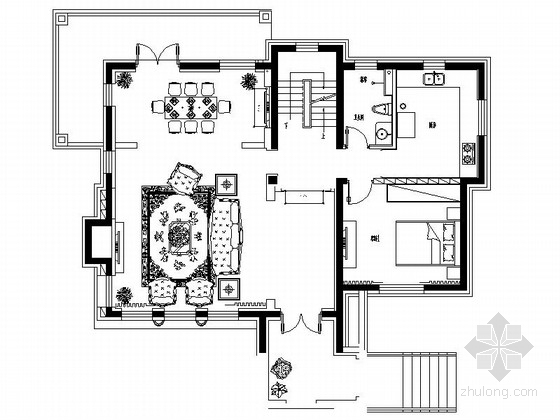 欧式三层别墅建筑方案图资料下载-[北京]精品欧式风格三层别墅室内装修施工图（含方案效果）
