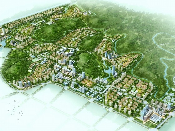 景观整体规划设计方案资料下载-[山东]济南新城整体规划及单体设计方案（知名设计院）