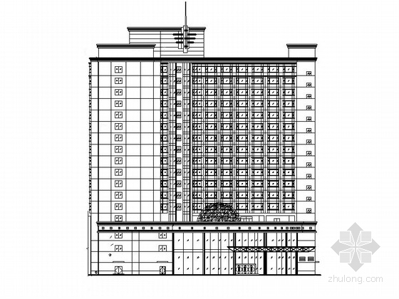 6层酒店方案资料下载-某十七层酒店建筑设计方案图