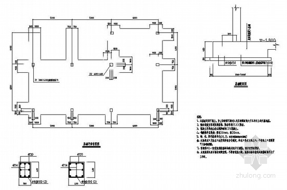 循环水池图纸资料下载-铸造循环水池结构施工图