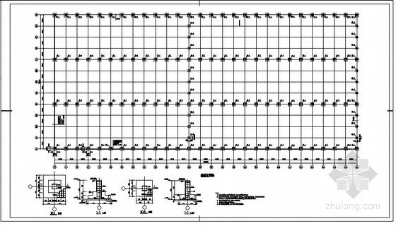24m跨门式资料下载-某三联跨门式刚架厂房结构设计图