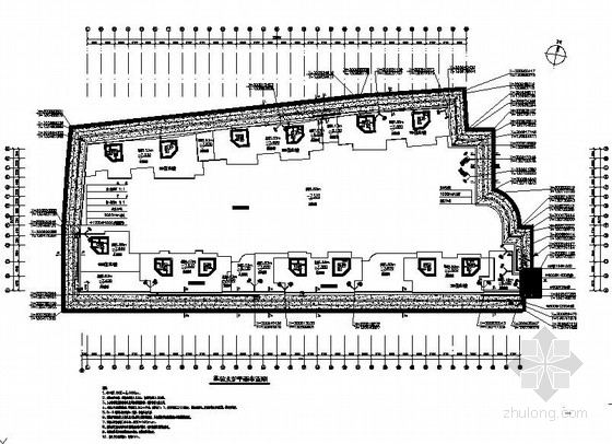 基坑支护工程量施工图资料下载-天津深基坑支护结构施工图