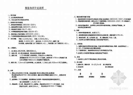 轻工业厂房方案设计说明资料下载-某门式钢架厂房结构设计说明