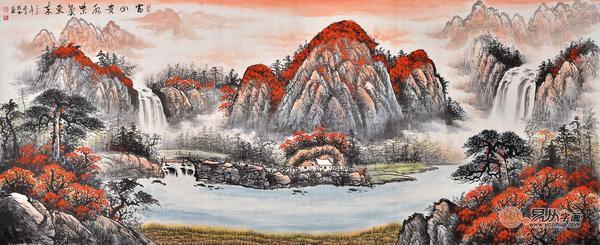 中山客厅装饰资料下载-家居客厅装饰画不看山水画肠子都悔青了