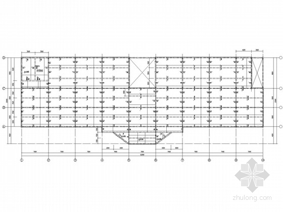 三层钢框架建筑图资料下载-三层钢框架车间结构施工图