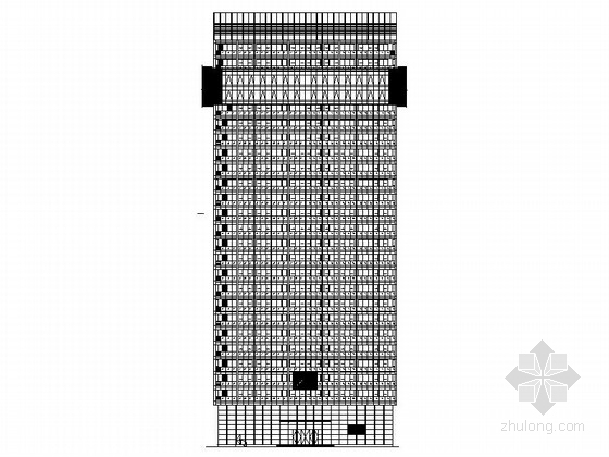 4层玻璃幕墙效果图资料下载-[杭州]26层玻璃幕墙市民中心建筑设计施工图（含效果图）