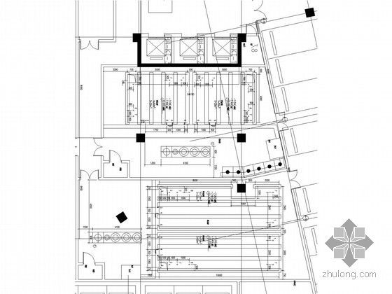 [福建]24万平购物中心给排水全套图纸（大空间灭火 雨水综合利用）-百货和超市生活水泵房放大图