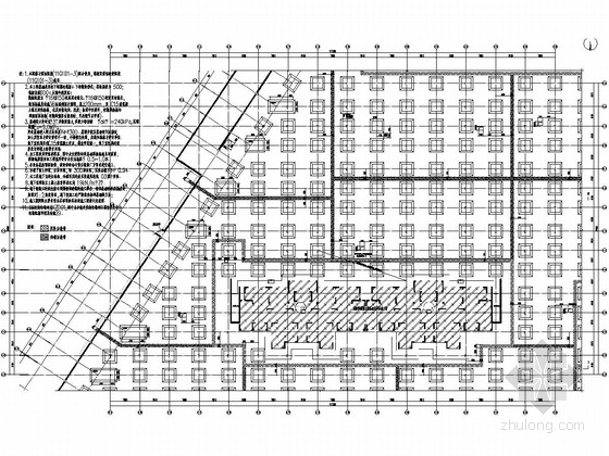 地下车库坡道CAD图资料下载-56000平框架结构地下车库结构施工图