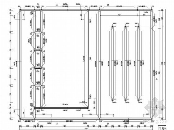 污水处理厂各建筑物及构筑物结构施工图-过滤消毒池池壁结构图