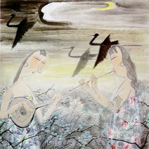 抽象人物cad资料下载-人物画