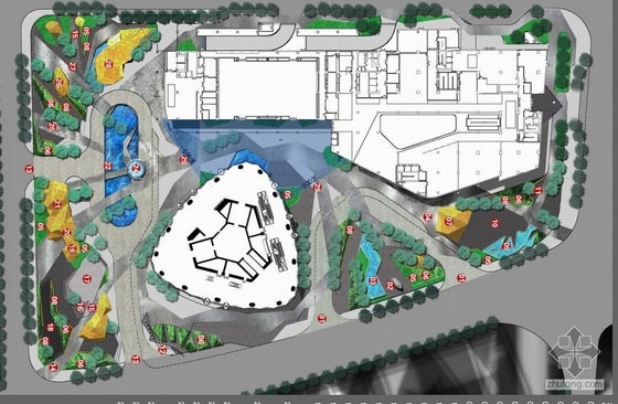 新型都市商业广场景观设计资料下载-广州综合商业广场景观设计文本