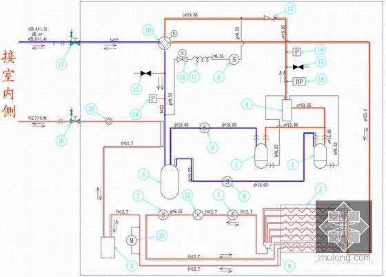 VRV(多联机)空调系统设计与介绍PPT53页-制冷流程