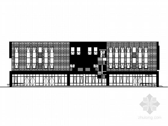 社区活动中心建筑图资料下载-[北京]某住宅区社区活动中心设计方案