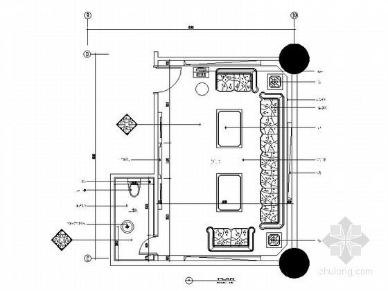 30平方房间设计资料下载-64平方包间装修详图