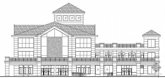 村活动中心建筑设计施工图资料下载-[河南省新郑市]某三层保健休闲活动中心建筑结构电通建筑施工图