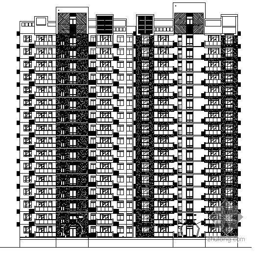 15层塔式高层住宅资料下载-[浙江太仓]某十六层高层住宅建筑施工图（地下室两层）