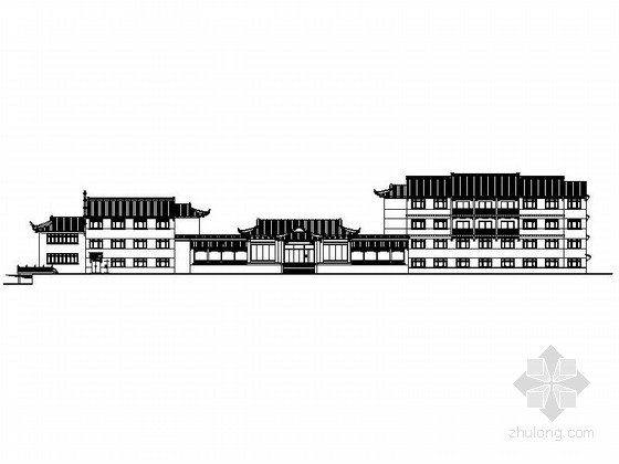 酒店山庄建筑资料下载-[重庆]某中式度假山庄建筑施工图