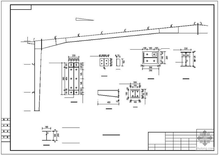 某H型钢钢结构建筑结构图_4