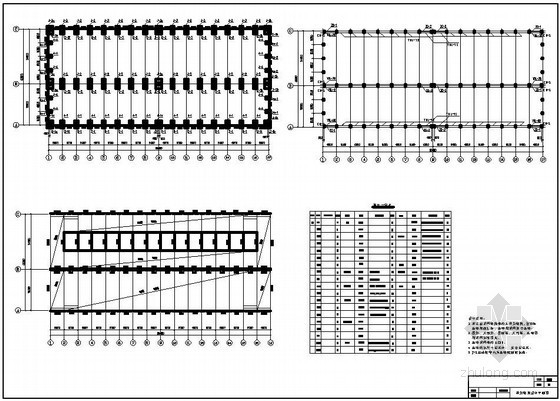 吊车单层排架厂房结构图资料下载-[学士]某单层厂房课程设计（含计算书，建筑、结构图）