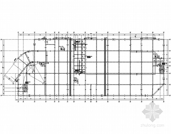 邮局装修资料下载-[一楼两用]左气象局右邮政局框架结构综合楼结构图