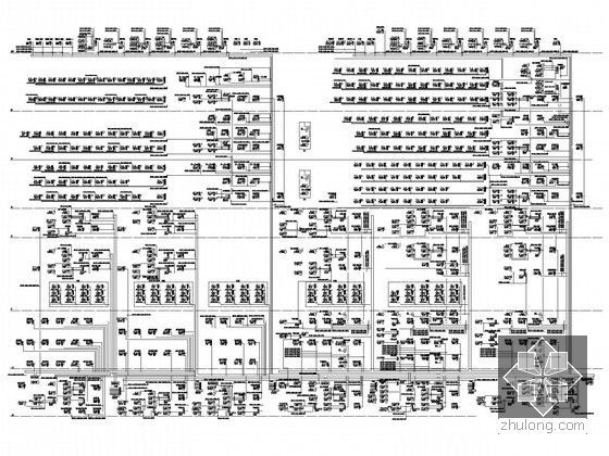 [西安]知名商业综合体强电系统施工图纸（配电全）-楼层配电系统图