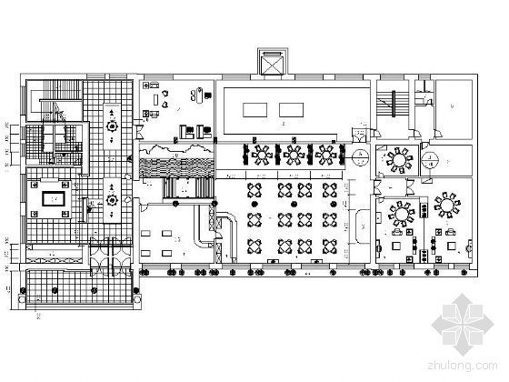 中餐厅平面布置图资料下载-中餐厅平面图