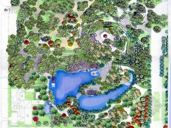 西区海底隧道资料下载-[北京]公园西区园林环境改造方案设计