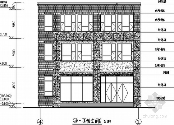 别墅建筑结构施工图资料下载-三层框架别墅建筑结构施工图