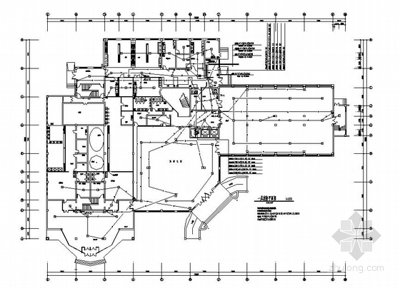 智能消防电气施工图资料下载-某洗浴中心消防电气施工图
