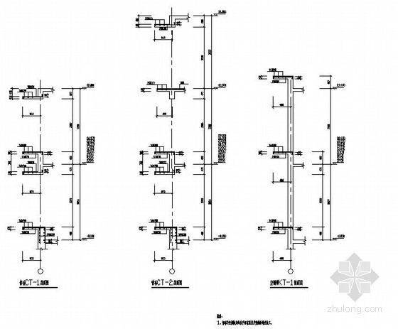 空调CAD节点资料下载-某住宅楼窗套空调搁板节点详图