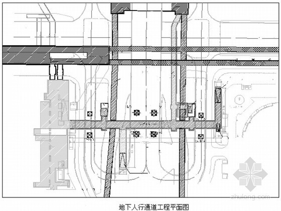 竖井联络通道台阶法资料下载-[北京]地下通道暗挖法开挖锚杆桩支护施工方案（原创）