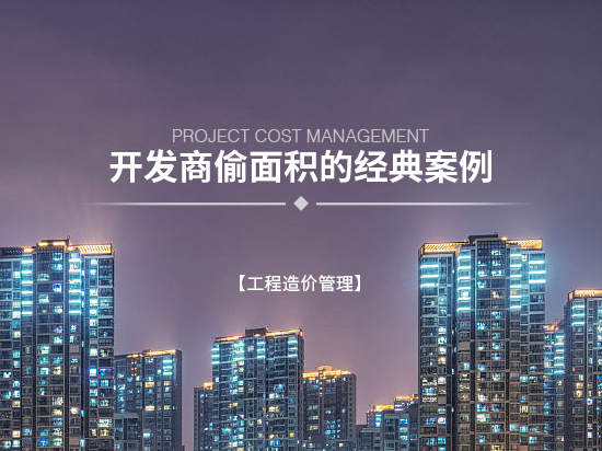重庆房地产开发成本案例资料下载-开发商偷面积的经典案例