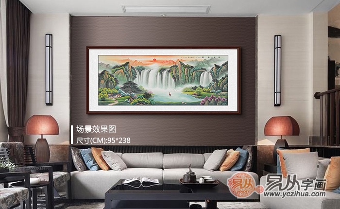 玄关风水画资料下载-住房走廊玄关挂什么好，挂山水画开门迎好运