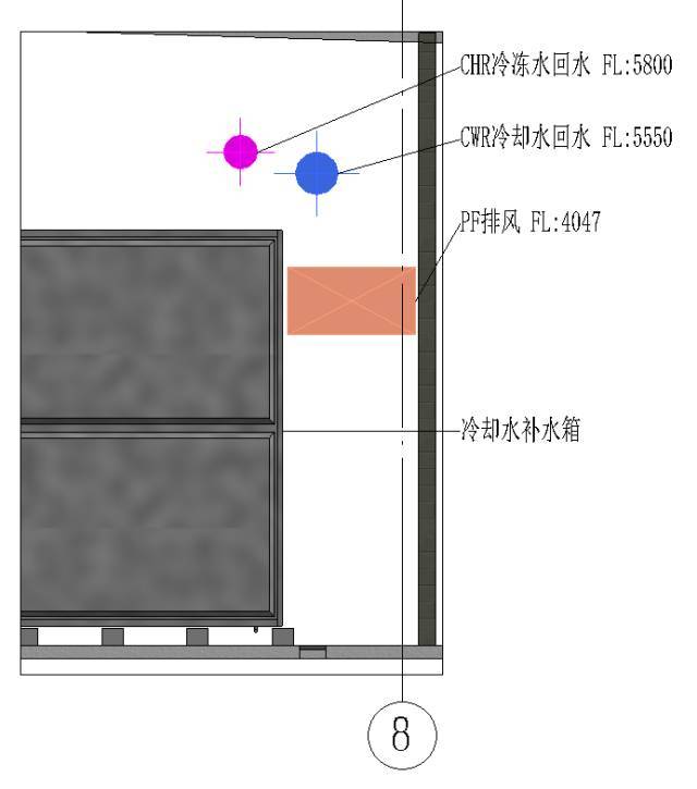 应用BIM技术优化冷水机房机电工程管综问题_10