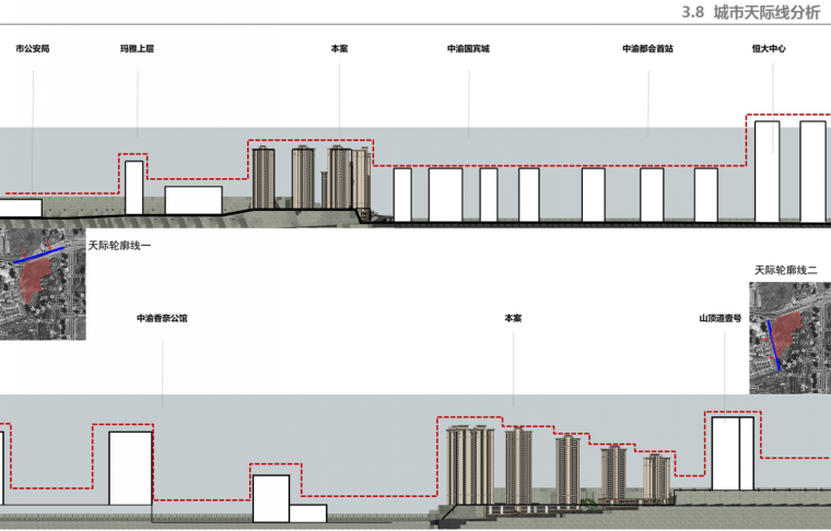 [重庆]欧式现代大型住宅区建筑设计方案文本（大型地产公司）-[重庆]欧式现代大型住宅区建筑设计方案文本分析图