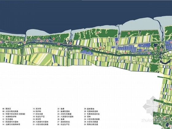 河道水景规划资料下载-[上海]城市生态河道及缓冲带景观规划方案