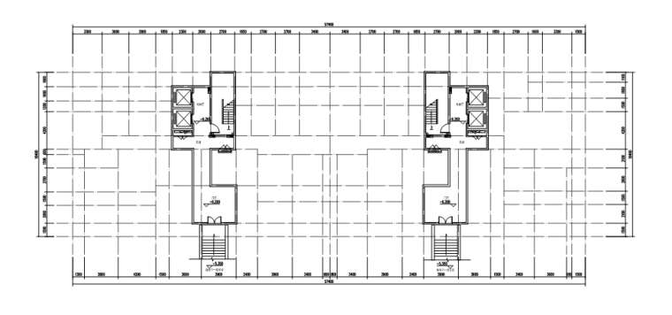 [江西]高层低密度塔式住宅建筑文本（知名房地产项目400多页）-高层低密度塔式住宅建筑平面图