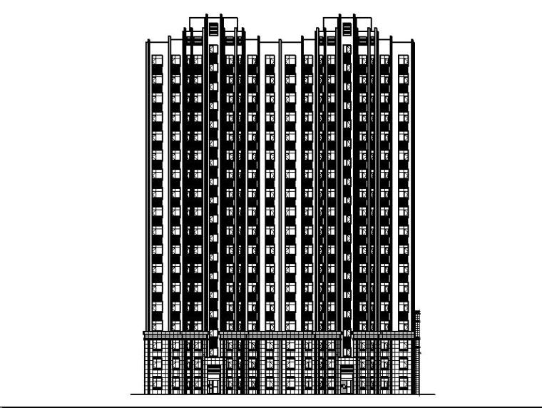 高差住宅建筑效果图资料下载-[宁夏]高层剪力墙结构住宅建筑施工图（含多栋住宅楼）