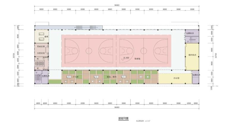 [湖北]现代风格方盒子造型电子厂房建筑设计方案文本-现代风格方盒子造型电子厂房建筑平面图